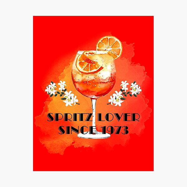 Item preview, Spritz Lover 1973, watercolor, aperol, artwork designed and sold by Numbers-Art.