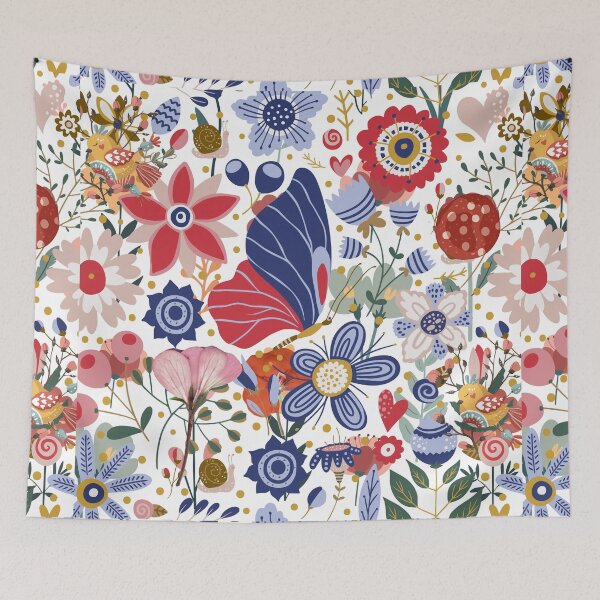 Item preview, Boho Floral aesthetic comforter by Belle Treasure Chest designed and sold by Luetta  Stuger- Fleming.
