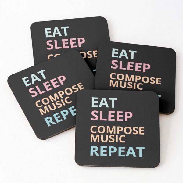Item preview, Eat sleep compose music sleep designed and sold by annoying-shirts.