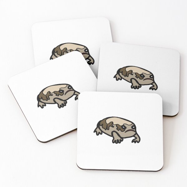 Item preview, Grumpy Desert Rain Frog - Brown designed and sold by FrogsAndGeese.