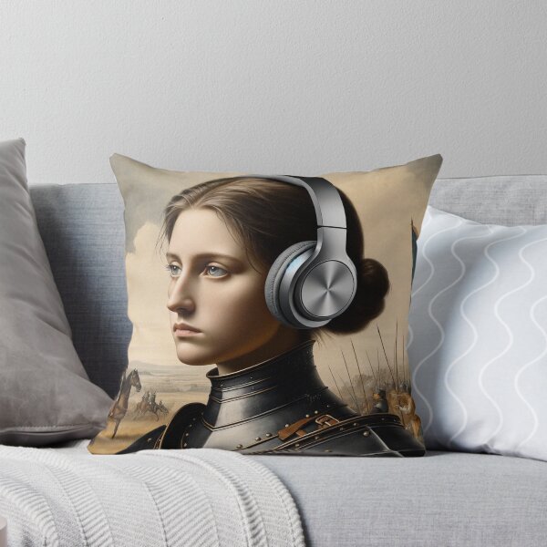 Item preview, Joan of Arc with Headphones designed and sold by Lane L. Mälkin Design.