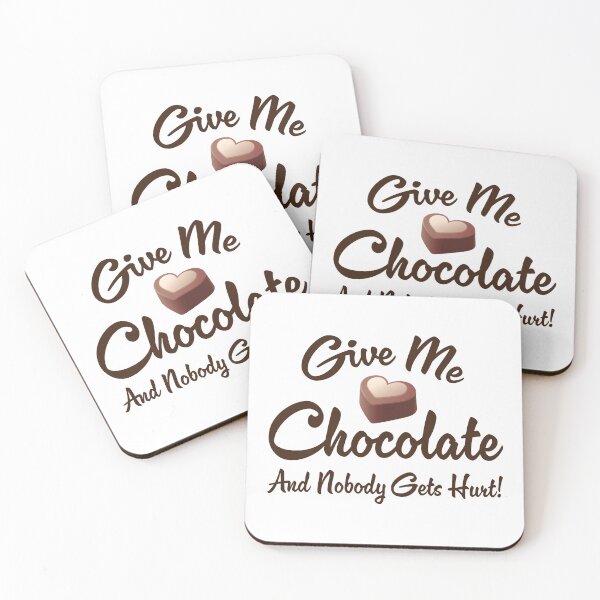 Item preview, Give Me Chocolate and Nobody gets Hurt designed and sold by Freshinkshop.