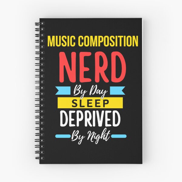 Item preview, Music composition nerd by day sleep deprived by night designed and sold by annoying-shirts.