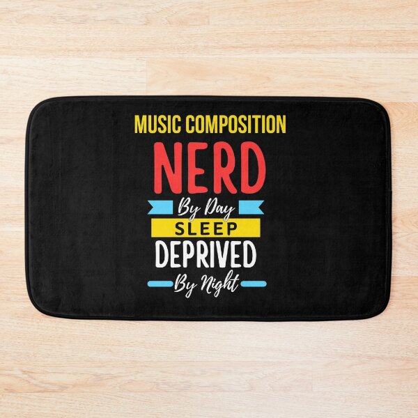Item preview, Music composition nerd by day sleep deprived by night designed and sold by annoying-shirts.