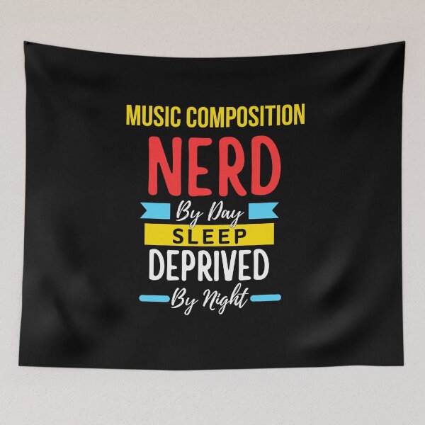 Item preview, Music composition nerd by day sleep deprived by night designed and sold by annoying-shirts.