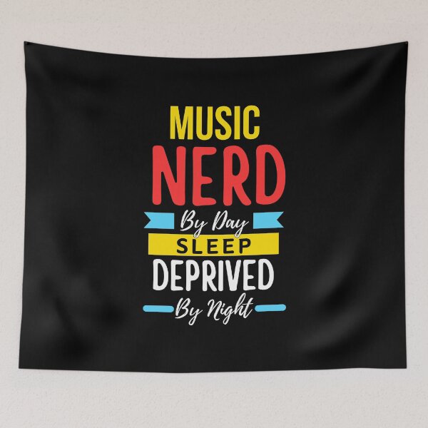 Item preview, Music nerd by day sleep deprived by night designed and sold by annoying-shirts.
