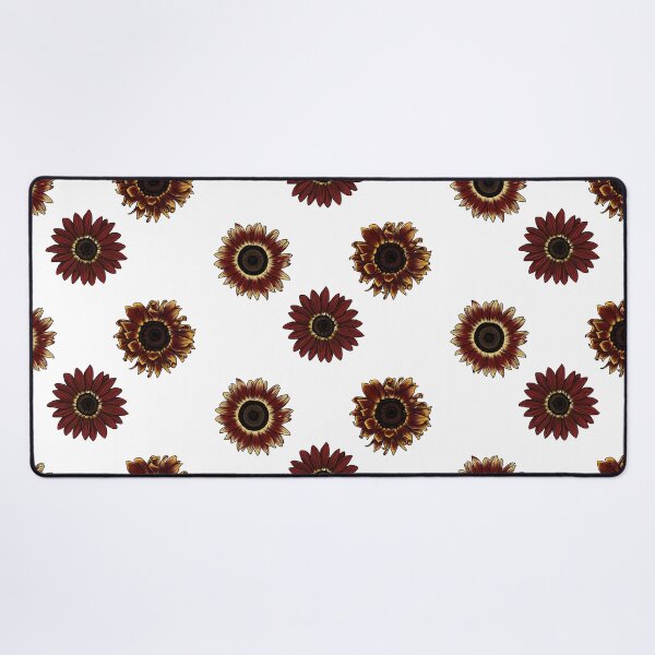 Item preview, Red Yellow Burgundy Autumn Sunflower Pack Set designed and sold by Moon Dog Art.