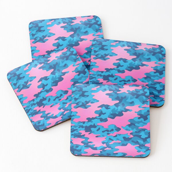 Item preview, Pink Blue Camouflage Pattern designed and sold by TheArtOfPat.