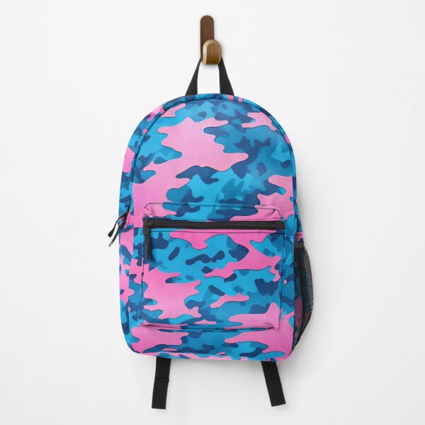 Item preview, Pink Blue Camouflage Pattern designed and sold by TheArtOfPat.