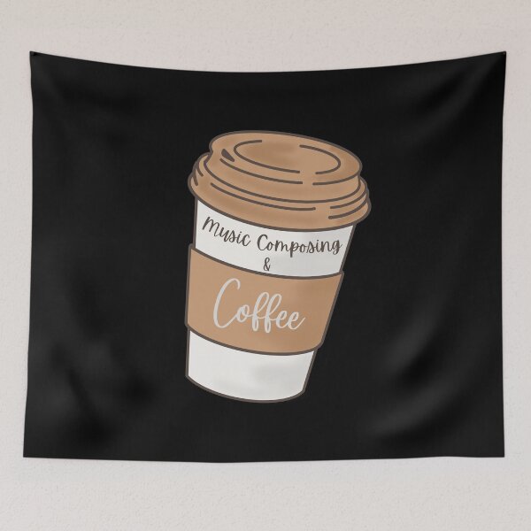 Item preview, Music composing and coffee designed and sold by annoying-shirts.