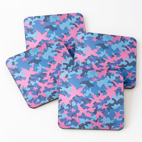 Item preview, Pink Blue Camouflage Pattern designed and sold by TheArtOfPat.