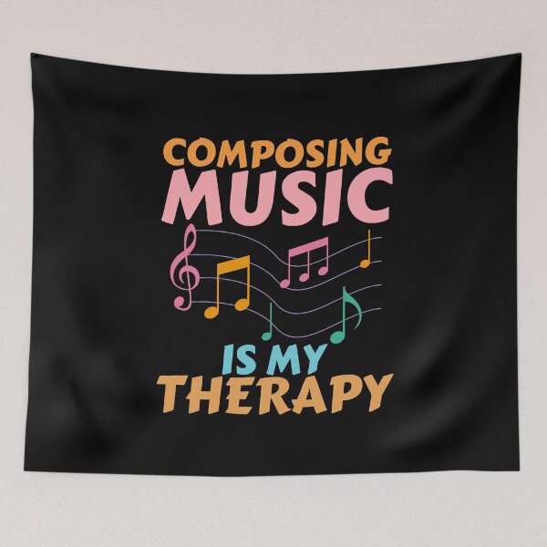 Item preview, Composing music is my therapy designed and sold by annoying-shirts.