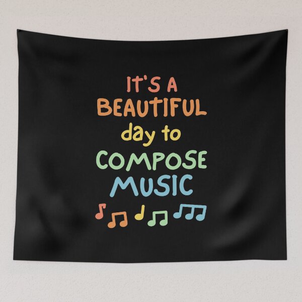 Item preview, It's a beautiful day to compose music designed and sold by annoying-shirts.