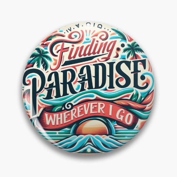 Item preview, Finding paradise wherever I go, typography designed and sold by maxmaj.