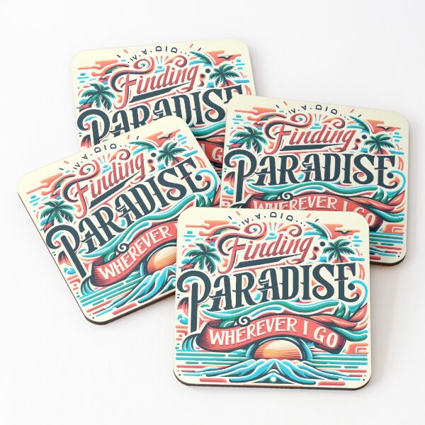 Item preview, Finding paradise wherever I go, typography designed and sold by maxmaj.