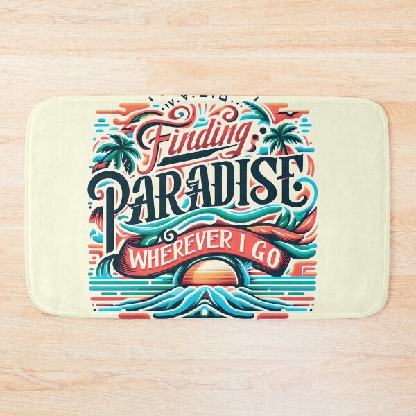 Item preview, Finding paradise wherever I go, typography designed and sold by maxmaj.
