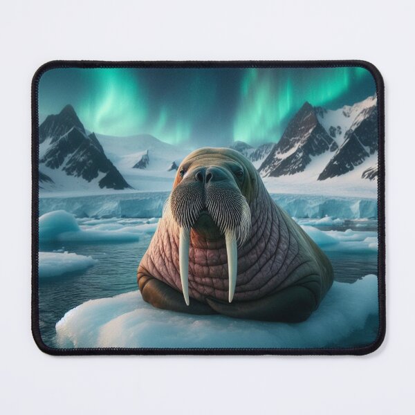 Item preview, Frosty Sentinel - Walrus in Arctic Watch designed and sold by ProgressMagnet.
