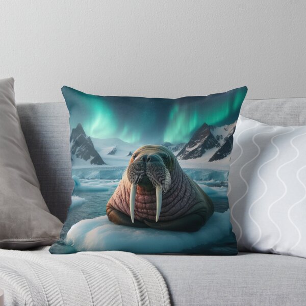 Item preview, Frosty Sentinel - Walrus in Arctic Watch designed and sold by ProgressMagnet.