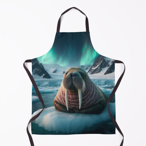 Item preview, Frosty Sentinel - Walrus in Arctic Watch designed and sold by ProgressMagnet.