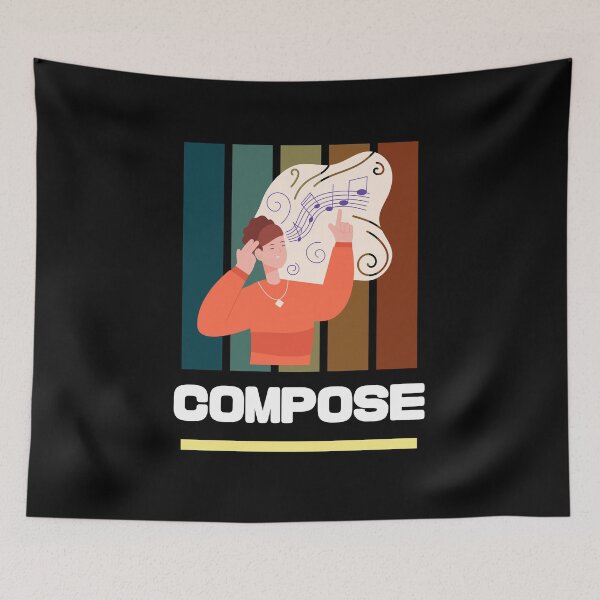Item preview, Compose - Music composer designed and sold by annoying-shirts.
