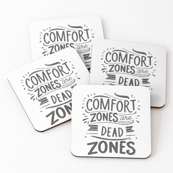 Item preview, Comfort Zones Are Dead Zones, Cool Typography Design designed and sold by WatermelonPink.