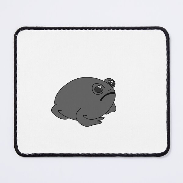 Item preview, Sad Rain Frog - Round, Gray designed and sold by FrogsAndGeese.