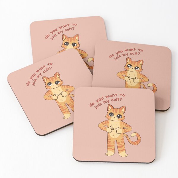 Item preview, orange cult cat designed and sold by papercreatyre.
