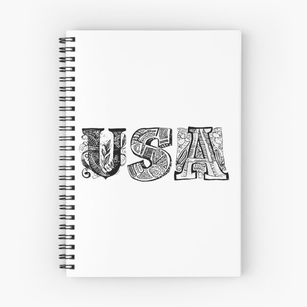 Item preview, blac white USA Doodle Design - Vibrant and Rich Illustration designed and sold by ironpalette.