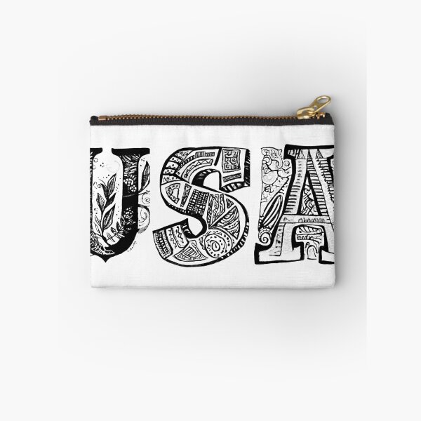 Item preview, blac white USA Doodle Design - Vibrant and Rich Illustration designed and sold by ironpalette.