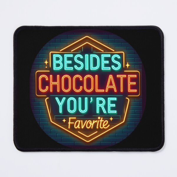 Item preview, Besides chocolate you’re favorite, typography, retro designed and sold by maxmaj.