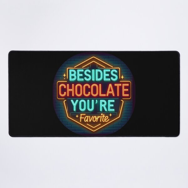 Item preview, Besides chocolate you’re favorite, typography, retro designed and sold by maxmaj.