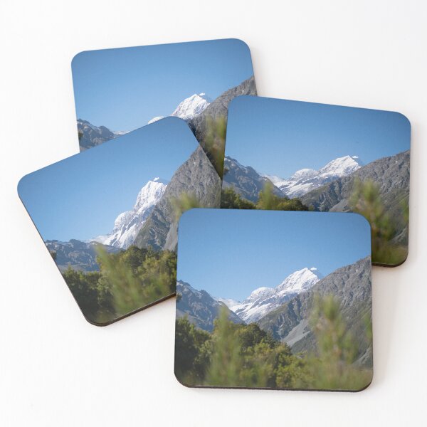 Item preview, Snowy mountain peak forest photography designed and sold by ACHprints.