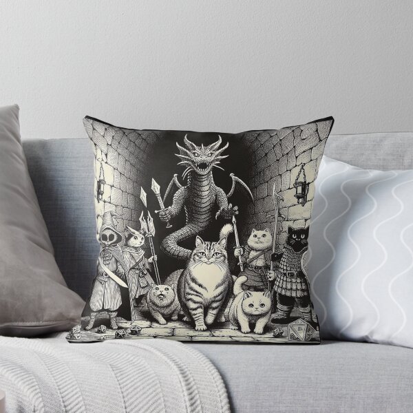 Item preview, DUNGEONS AND DRAGONS ROLEPLAYING RPG ADVENTURE CATS designed and sold by CinemaObscura.