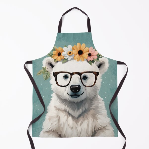 Item preview, Bella Baby Polar Bear Wearing Glasses designed and sold by Glimmersmith.