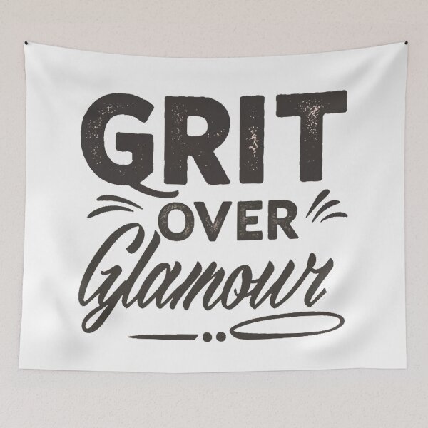 Aperçu de l'œuvre Typographie Grit Over Glamour créée et vendue par WatermelonPink.