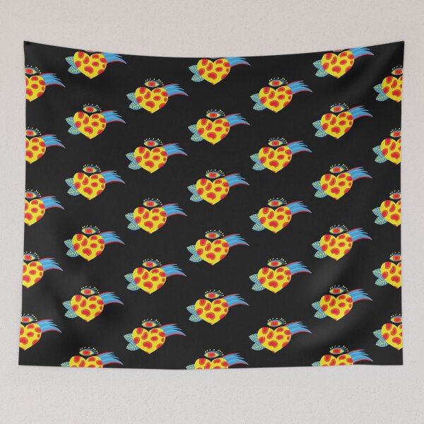 Item preview, Funky yellow heart designed and sold by pinkyfish1010.