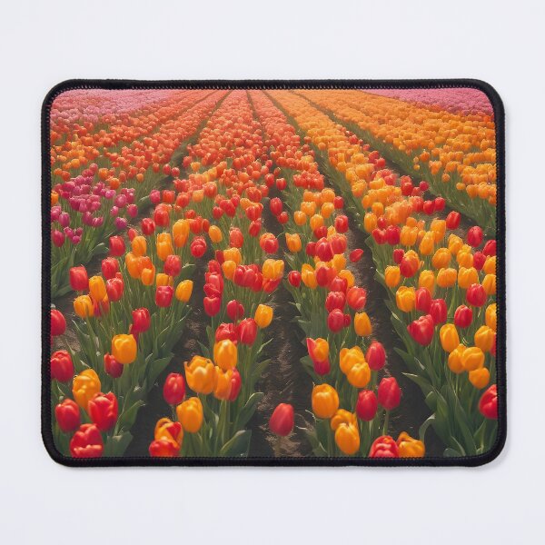 Item preview, Rows of colorful tulips designed and sold by perlphoto.