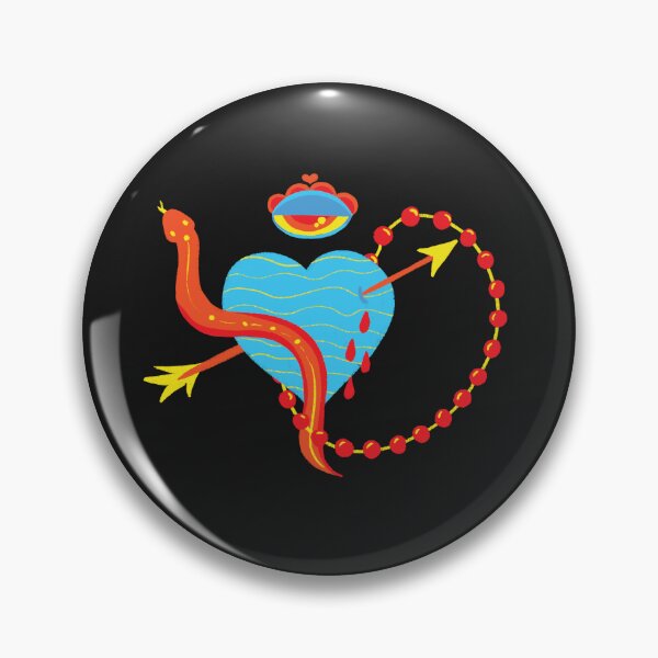 Item preview, Funky love heart with snake designed and sold by pinkyfish1010.