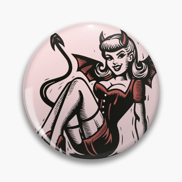 Item preview, Retro Devil Girl designed and sold by Texterns.