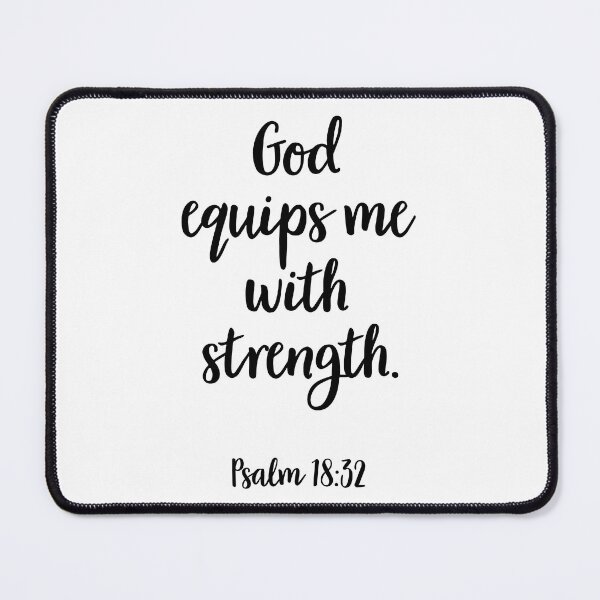 Item preview, God equips me with strength designed and sold by corbrand.