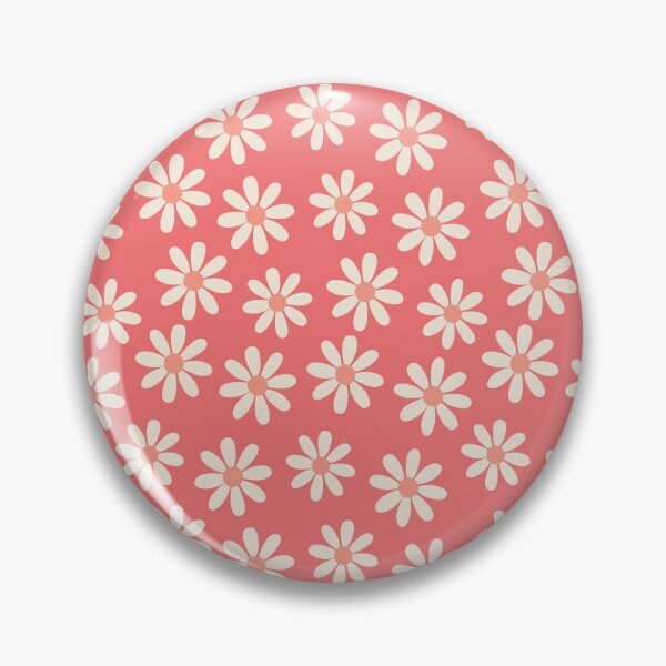 Item preview,  Pantone 2024 Peach Fuzz Daisies Flower Power Pattern designed and sold by ClaudiaFlores.