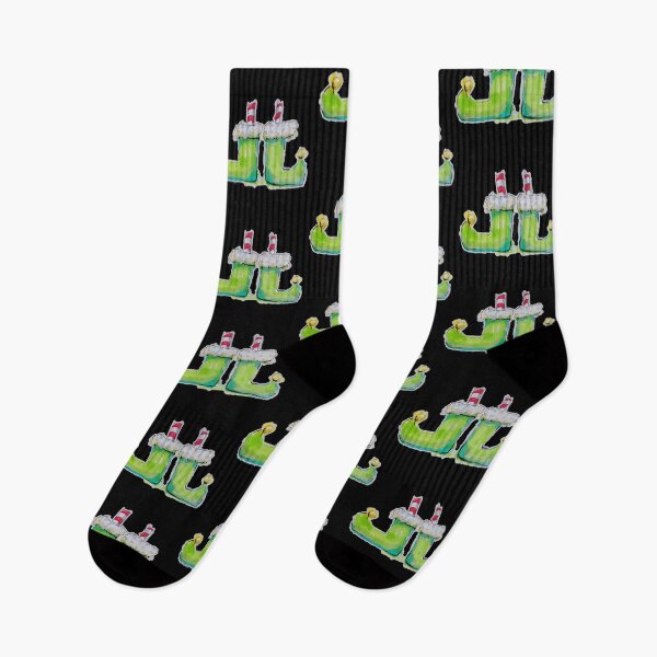 Item preview, Elf shoes, Santa's helper boots designed and sold by JoseloRochaArt.