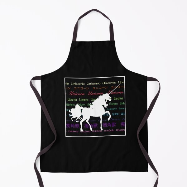 Item preview, Black unicorn in square, color text different languages designed and sold by alexmenar.