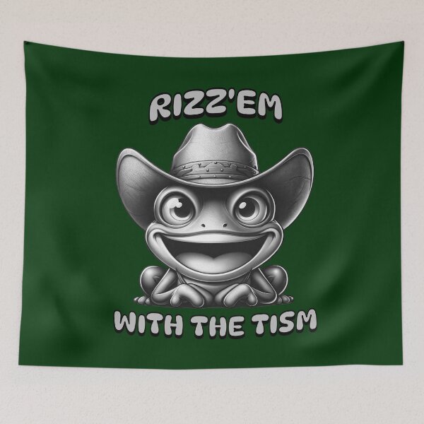 Item preview, Funny Frog Rizz Em with The Tism designed and sold by nicksvp.