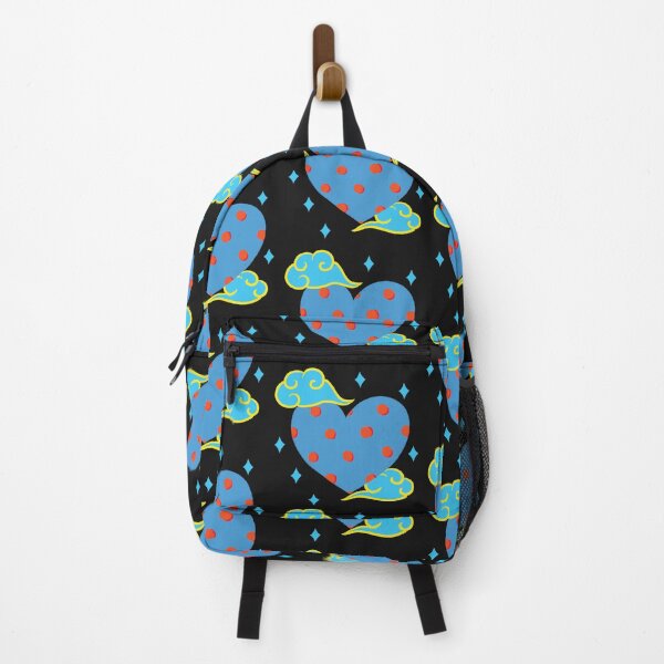 Item preview, Funky blue heart with red dots designed and sold by pinkyfish1010.