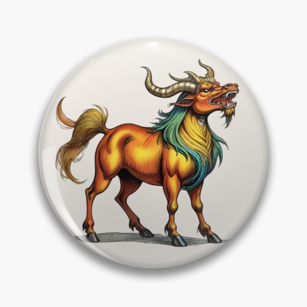 Item preview, The Qilin a Mystical Creature from Chinese Legend designed and sold by HecatesDelights.