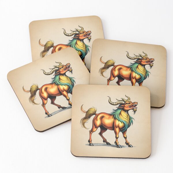 Item preview, The Qilin a Mystical Creature from Chinese Legend designed and sold by HecatesDelights.