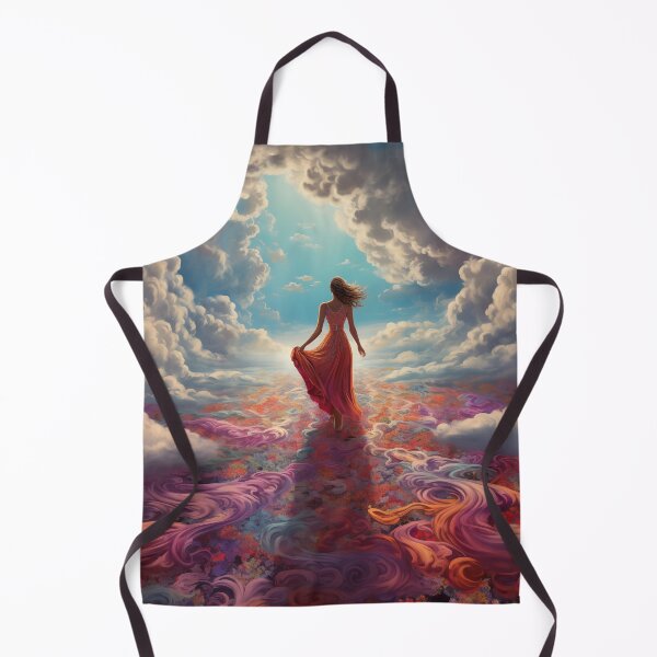 Artikelvorschau, Eine Frau läuft auf einem wirbelnden Teppich in den Himmel. entworfen und verkauft von ArtbyJanineTate.