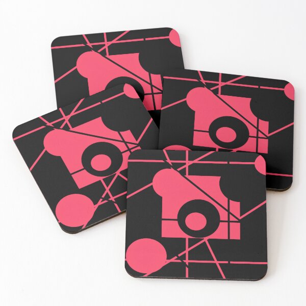 Item preview, Lost in Abstraction - post war abstract painting (red & black) designed and sold by Red Siri0 Art.