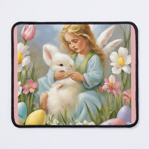 Item preview, An angel and a bunny designed and sold by seahorse crossing.